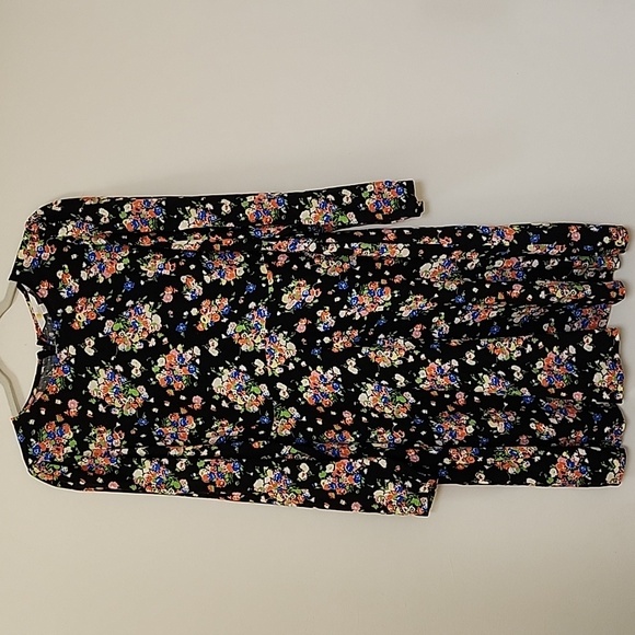 Boden Preppy  Wild Cluster Crew Neck Fit-And-Flare Dress Floral  Dress Size 10 - Picture 5 of 16